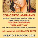 6 Maggio:CONCERTO MARIANO SCHOLA CANTORUM “SAN MARTINO”